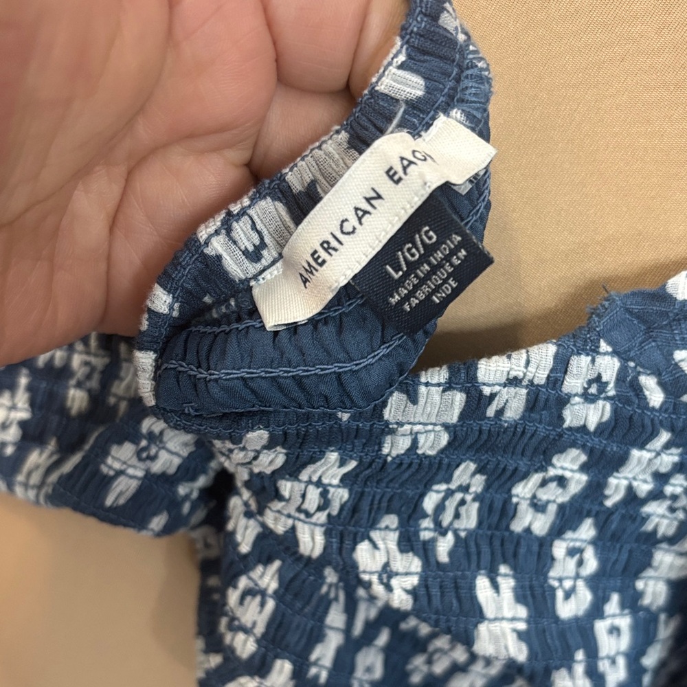 American Eagle Outfitters Blue Floral Mini Dress - Picture 6 of 6